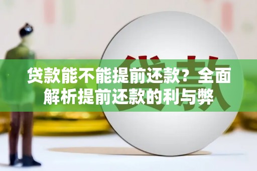 湟源贷款能不能提前还款？全面解析提前还款的利与弊
