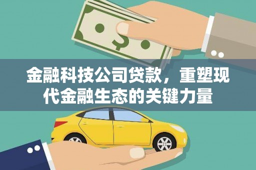 湟源金融科技公司贷款，重塑现代金融生态的关键力量