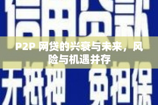 湟源P2P 网贷的兴衰与未来，风险与机遇并存