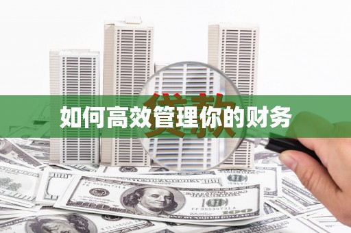 湟源如何高效管理你的财务