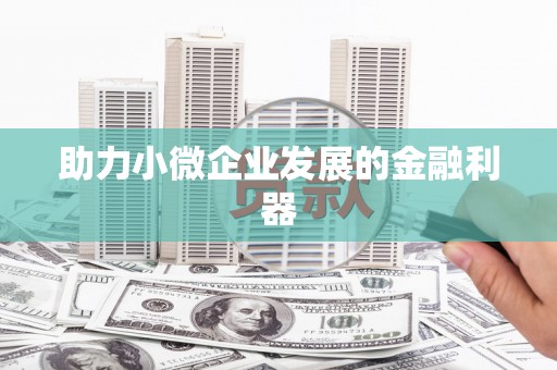 湟源助力小微企业发展的金融利器