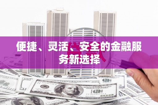 湟源便捷、灵活、安全的金融服务新选择