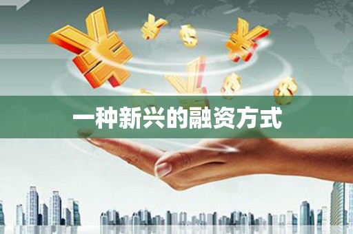湟源一种新兴的融资方式